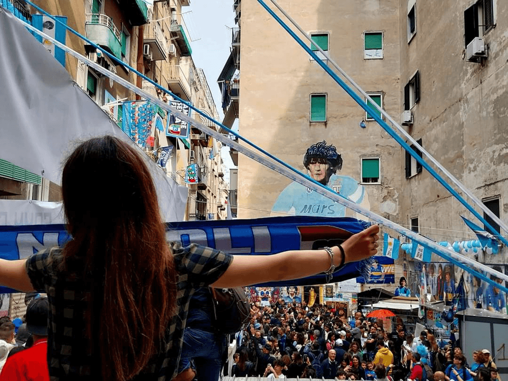 Largo Maradona oggi (foto di Giuliano Pavone)